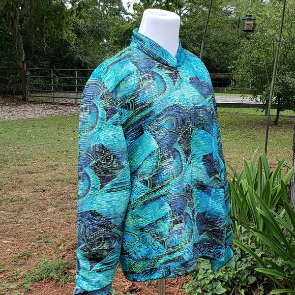 Coldwater Creek PXL Zipper Jacket Mandarin Collar - Picture 2 of 8